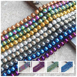Natural Hematite Round Ball Beads 16'' 9Colors