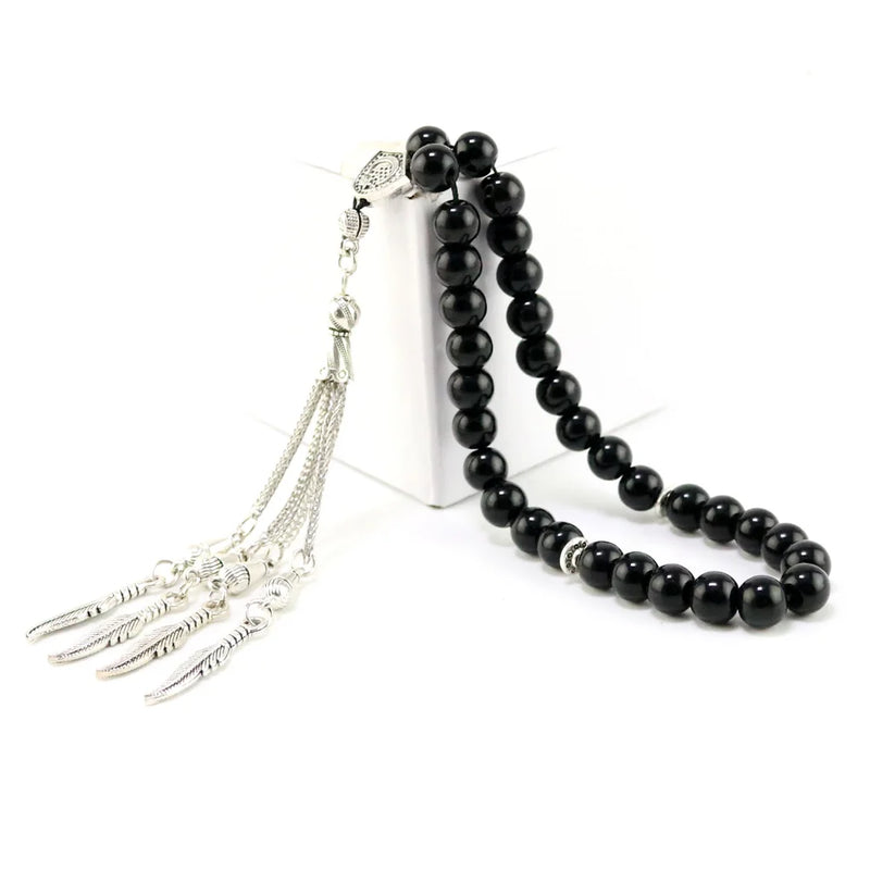 Natural Hematite Bead Tasbih 33/66/99 Bead Islamic Bracelet