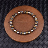Natural Hematite Beads Bracelets Men Women Health Protection Jewelry