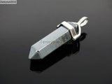Hematite Hexagonal Pointed Healing Pendant Necklace Earrings 10Pcs