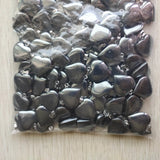 Natural Hematite Heart Pendants 20mm for Jewelry Making 24pcs 50pcs