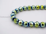 Faceted Natural Hematite Round Beads 15.5'' 5 Strands/Pack