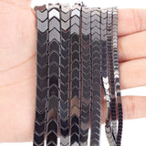 Natural Hematite Stone Beads Arrow Hematite Spacer Beads for Jewelry Making