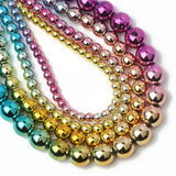 Colorful Geometric Hematite Stone Beads for Jewelry Making