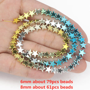 Colorful Geometric Hematite Stone Beads for Jewelry Making