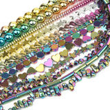Colorful Geometric Hematite Stone Beads for Jewelry Making
