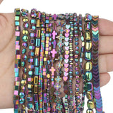 Colorful Geometric Hematite Stone Beads for Jewelry Making