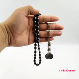 Natural Hematite Tasbih Bracelet 33 Prayer Beads Muslim Gift Rosary
