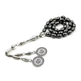 Natural Hematite Tasbih Bracelet 33 Prayer Beads Muslim Gift Rosary