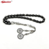 Natural Hematite Tasbih Bracelet 33 Prayer Beads Muslim Gift Rosary