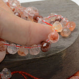 Hematoid Quartz Faceted Water Drop Beads 7x7mm - 52 Beads