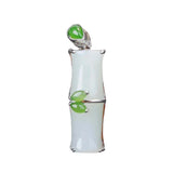 Natural Hetian Chalcedony Bamboo Ladies Charm Necklace Pendant