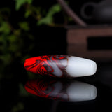 Hetian Jade Dzi Beads Pendant Necklace Carved Charm Jewelry