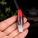 Hetian Jade Dzi Beads Pendant Necklace Carved Charm Jewelry