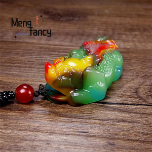 Hetian Jade Pixiu Pendant Fine Jewelry Amulet Sweater Chain Couple