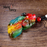 Hetian Jade Pixiu Pendant Fine Jewelry Amulet Sweater Chain Couple