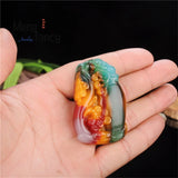 Hetian Jade Vase Ruyi Pendant Charms Sweater Chain Couple