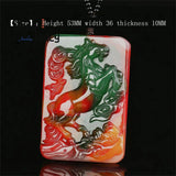 Hetian Colorful Jade One Horse Leads The Way Pendant Charms Amulets