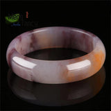 Natural Hetian Golden Silk Jade Bangle Charms Fine Jewelry Sets Women Bracelet