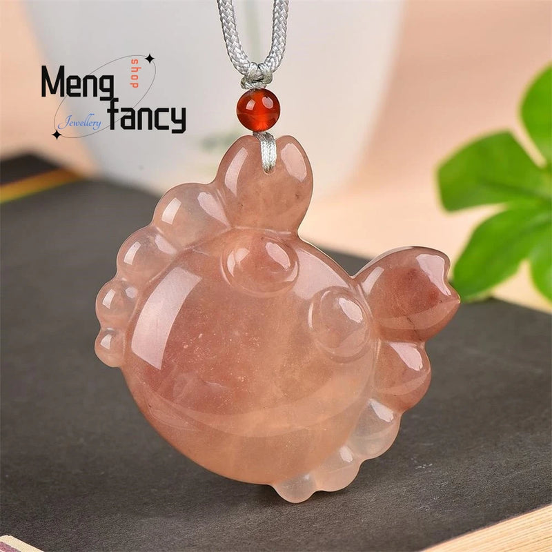 Hetian Golden Silk Jade Crab Pendant Charms - Fine Jewelry Men Women