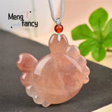 Hetian Golden Silk Jade Crab Pendant Charms - Fine Jewelry Men Women