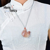 Hetian Golden Silk Jade Crab Pendant Charms - Fine Jewelry Men Women