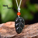 Natural Hetian Green Jade Ruyi Lock Pendant Charms Amulet Fine Jewelry