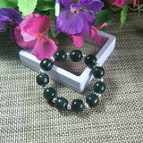 Hetian Jade Abacus Silver Beads Bracelet Fine Jewelry