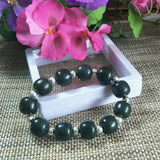 Hetian Jade Abacus Silver Beads Bracelet Fine Jewelry