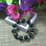 Hetian Jade Abacus Silver Beads Bracelet Fine Jewelry