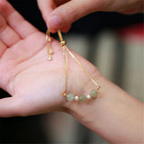 Hetian Jade Adjustable Chain Bracelet Single Circle