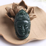 Natural Hetian Jade Avalokitesvara Jade Pendant Jewelry Lucky