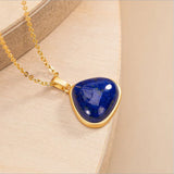 Hetian Jade Chalcedony Pendant S925 Sterling Silver Necklace for Mom Gift