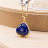 Hetian Jade Chalcedony Pendant S925 Sterling Silver Necklace for Mom Gift