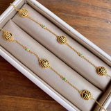 Natural Hetian Jade Bracelet Retro Chinese Style Fu Character Silver Bracelet