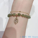 Hetian Jade Bracelet Women's Chinese Style, Hand String Light Beads