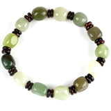 Natural Hetian Jade Bracelet for Men Women Lucky Amulet Jadeite Jewelry