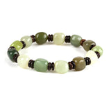 Natural Hetian Jade Bracelet for Men Women Lucky Amulet Jadeite Jewelry