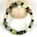 Natural Hetian Jade Bracelet for Men Women Lucky Amulet Jadeite Jewelry