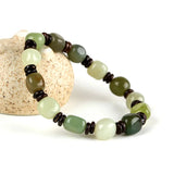 Natural Hetian Jade Bracelet for Men Women Lucky Amulet Jadeite Jewelry