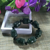Natural Hetian Jade Chinese Cabbage Beads Jade Bracelet