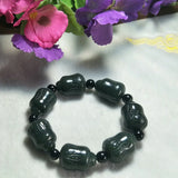 Natural Hetian Jade Chinese Cabbage Beads Jade Bracelet
