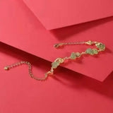 Gray Jade S925 Silver Gourd Women's Bracelet