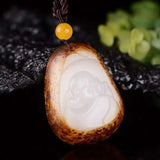 Hand-Carved Hetian Jade Guanyin Buddha Pendant Charm for Men Women
