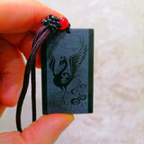 Hand Carved Phoenix Pendant Natural Hetian Jade Boutique Jewelry
