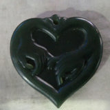 Natural Hetian Jade Hand Carving Hand in Hand Jade Pendant
