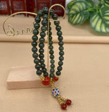 Natural Hetian Jade 6mm Beads Bracelet Necklace