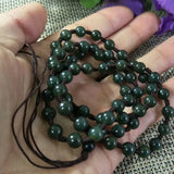 Hetian Jade Beads Necklace Lucky Exorcise Evil Spirits Auspicious Amulet
