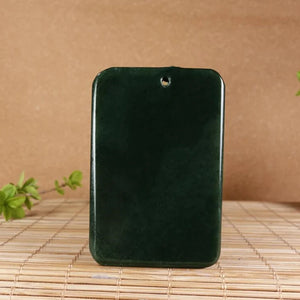 Natural Hetian Jade Horse Pendant - Lucky Exorcise Evil Spirits Peace Amulet
