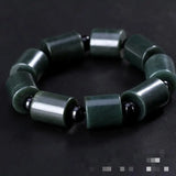 Hetian Jade Bead Bracelet Healing Gemstone Fine Jewelry